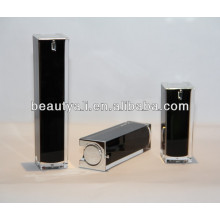 Luxury Square Cosmetics Acrílico Airless Container 15ml 30ml 40ml 50ml 80ml 100ml 120ml